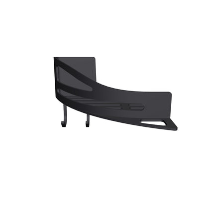 3D-Ansicht eines Duschkorbs Modell 30793-14. Der Korb besteht aus Zinkdruckguss mit schwarzer Oberfläche und zeigt die typische Form mit einer Ablagefläche für Duschutensilien.